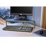 Allsop Metal Art Corner Monitor Stand - алуминиева поставка за монитори и преносими компютри (сива) 2